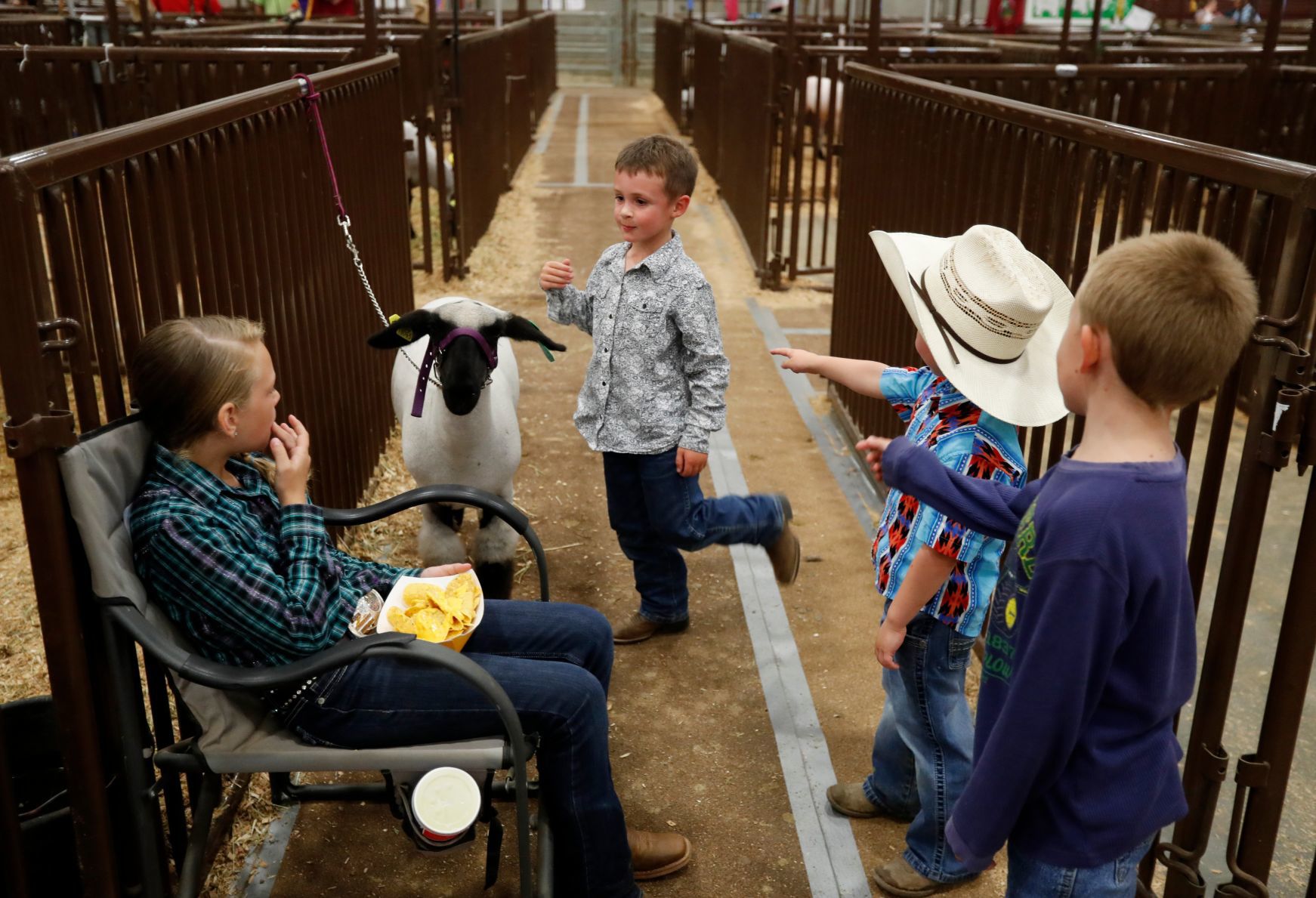 Sophia Wagner of the Yellowstone Silver Spurs 4-H club